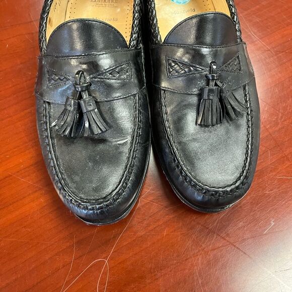 Allen Edmonds Maxfield Black Leather Tassel Loafers sz 10-1/2 W main image 6